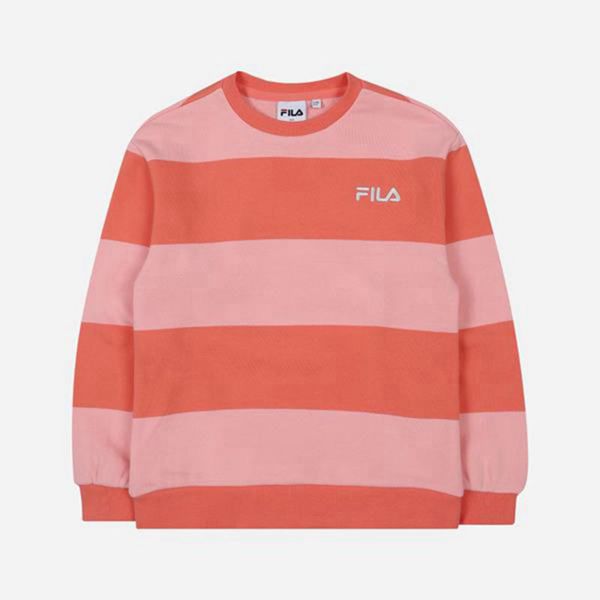 Sudaderas Fila Niñas Naranjas - Striped L/S - España 704135FLH